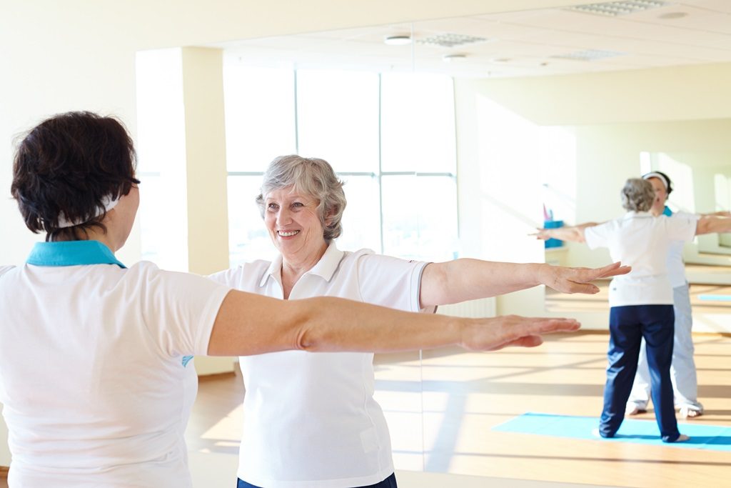 운동하는여성들