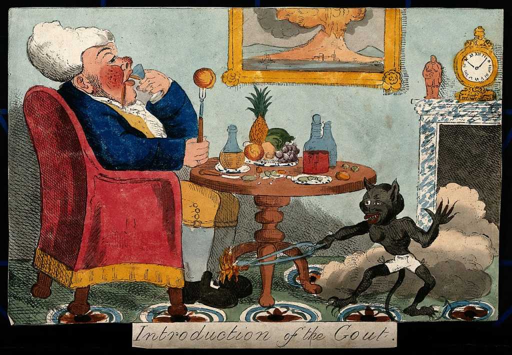 a_self-indulgent_man_afflicted_with_gout_the_pain_is_represented_by_a_demon_burning_his_foot_wellcome_v0010850
